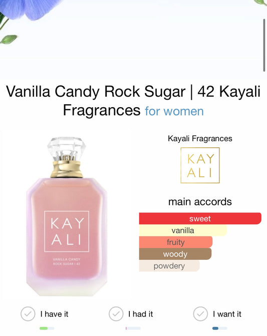 Vanilla Candy Rock Sugar Kayali