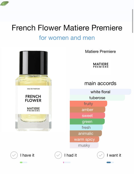 French Flower Matiere Premiere
