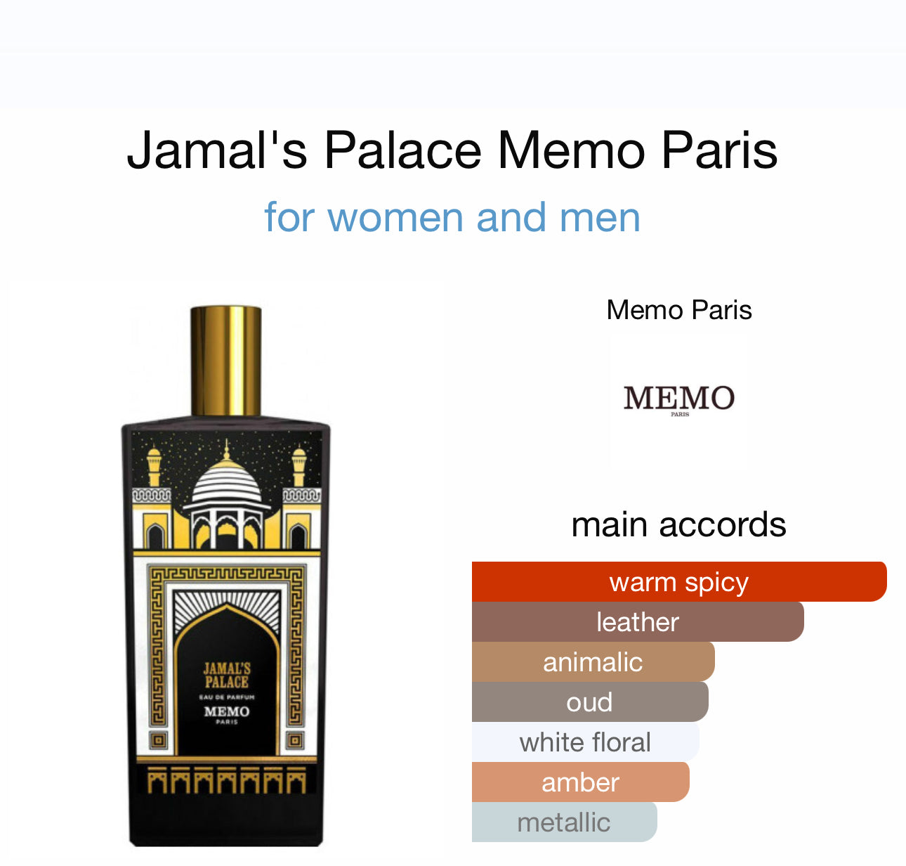 Jamal’s Palace Memo Paris